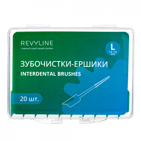 Зубочистка-ёршик Revyline размер L, 20 шт.