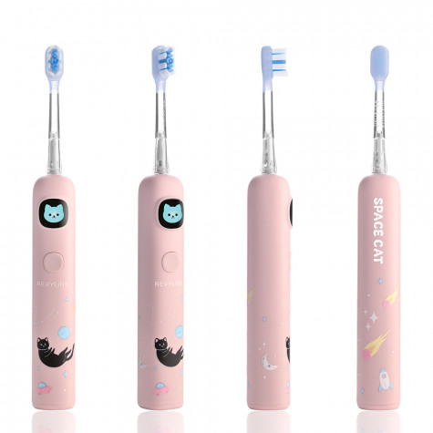 Электрическая звуковая зубная щетка Revyline RL 095 Kids, Pink